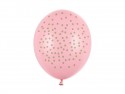 6 Ballons 30 cm - Pois - rose pastel