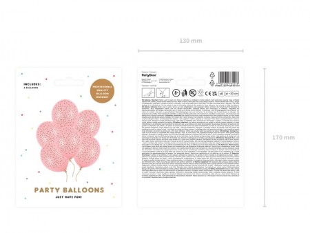 6 Ballons 30 cm - Pois -...