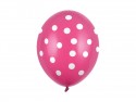 50 Ballons 30 cm - Pois - Rose chaud pastel
