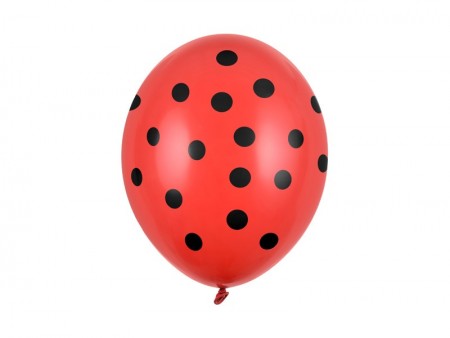 6 Ballons 30 cm - Pois -...