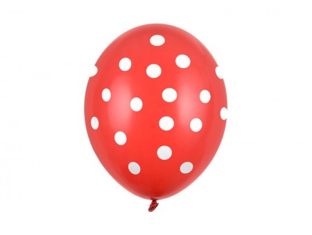 6 Ballons 30 cm - Pois -...