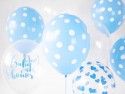 50 Ballons 30 cm - Pois - Pastel Baby Blue