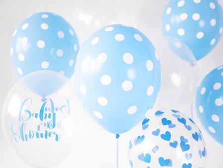 6 Ballons 30 cm - Pois -...
