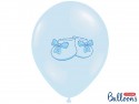 50 Ballons 30 cm -Chausson - bleu pastel