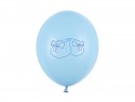6 Ballons 30 cm - Chausson - bleu pastel