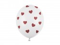 6 Ballons 30 cm - coeurs - Pastel Blanc Pur