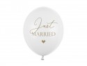 50 Ballons 30 cm - Just Married - Blanc pur pastel