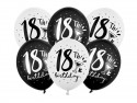 6 Ballons 30 cm - 18ème anniversaire - mix