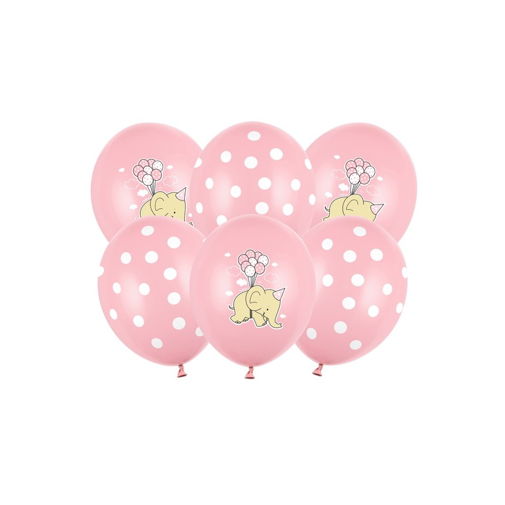 50 Ballons 30 cm - Elephant rose pastel