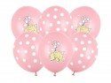 6 Ballons 30 cm - Elephant rose pastel