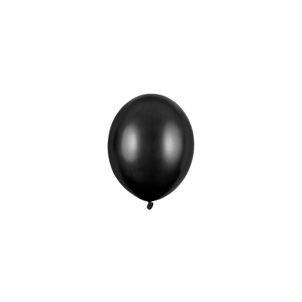 100 Ballons Strong 12cm - Noir métallique
