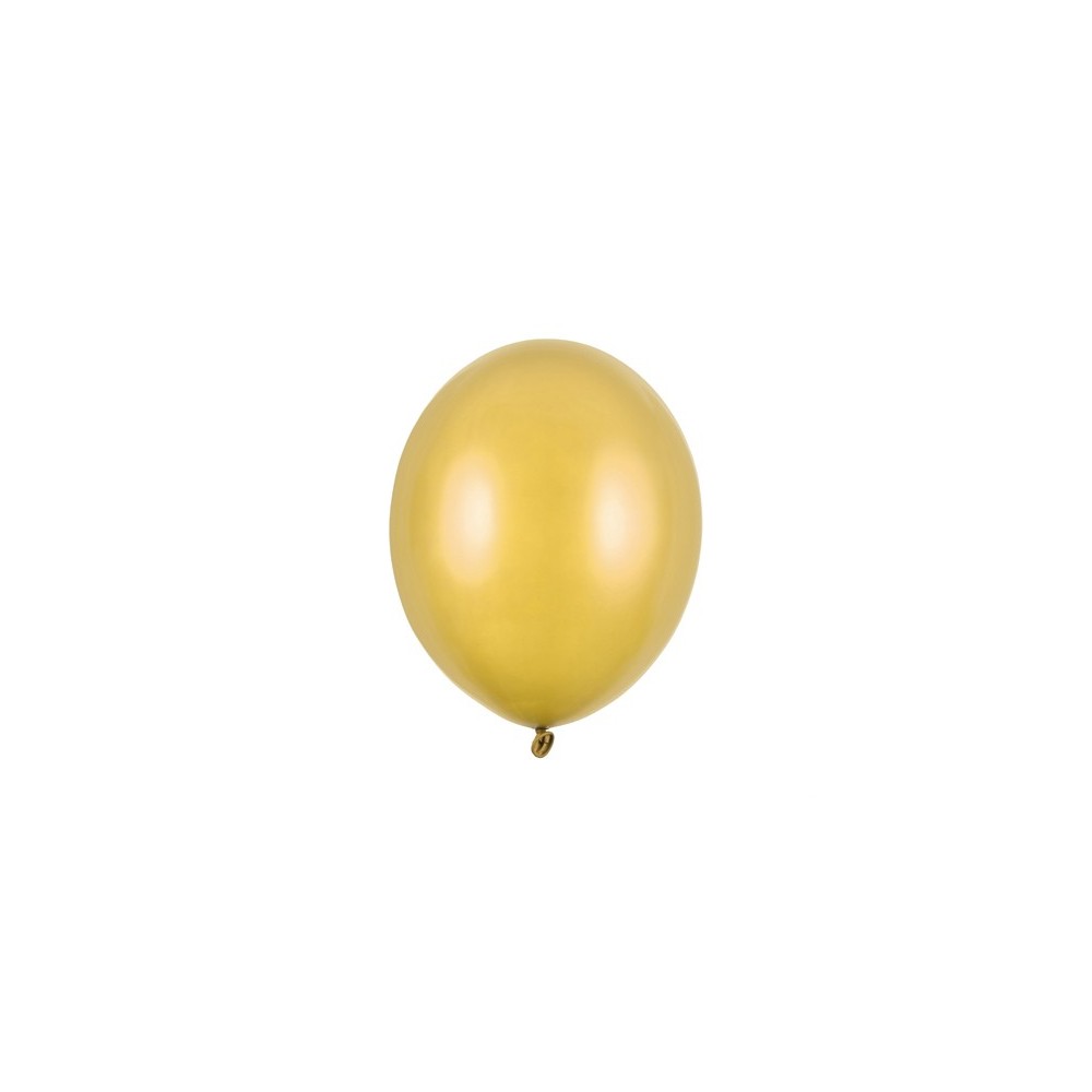 100 Ballons Strong 12cm - Or métallique