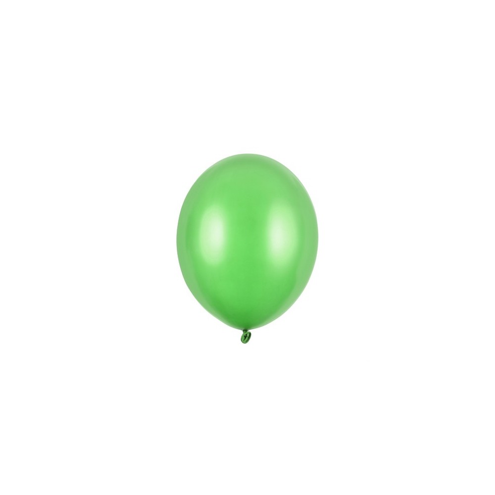 100 Ballons 12cm - Vert vif métallique