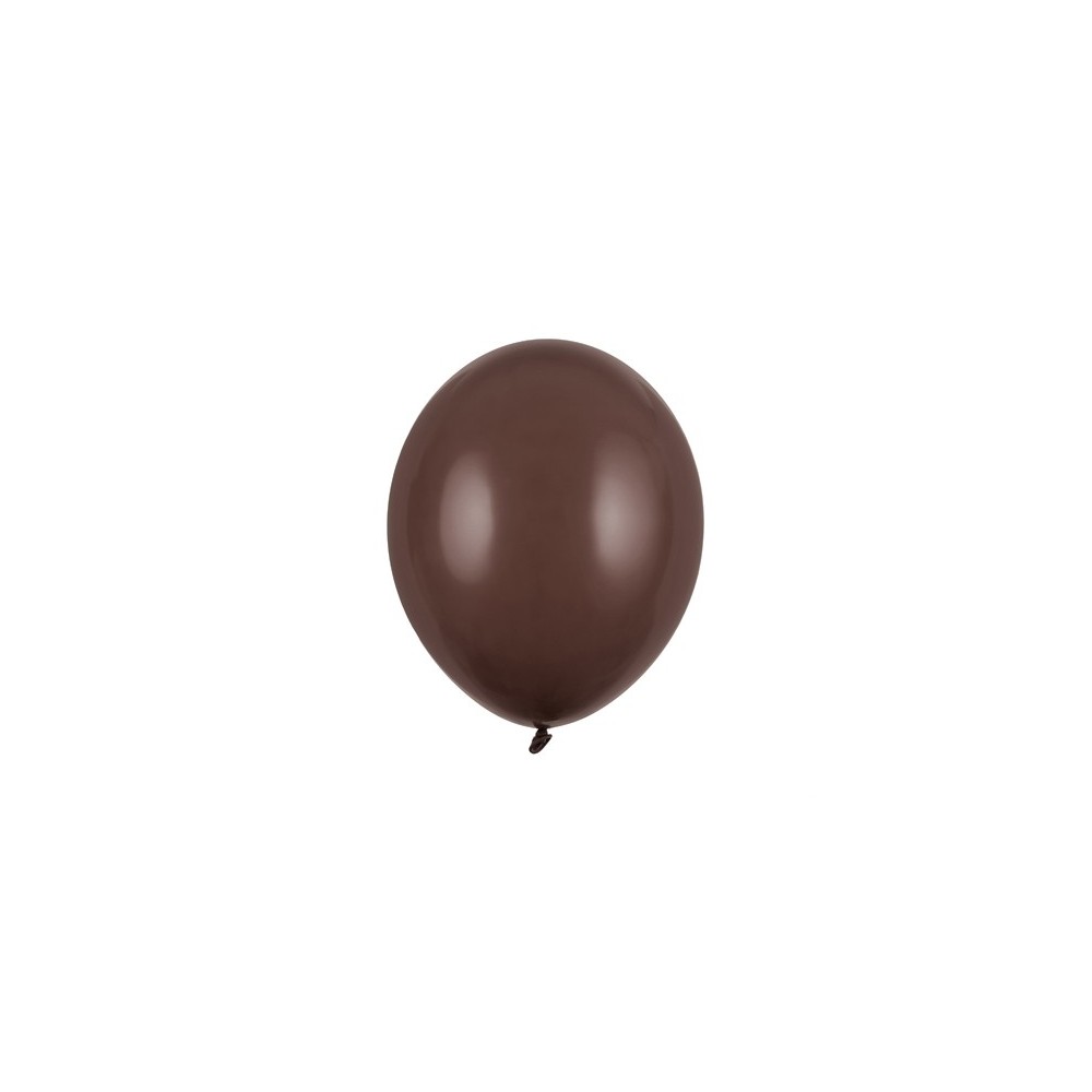 100 Ballons Strong 12cm - Marron cacao pastel