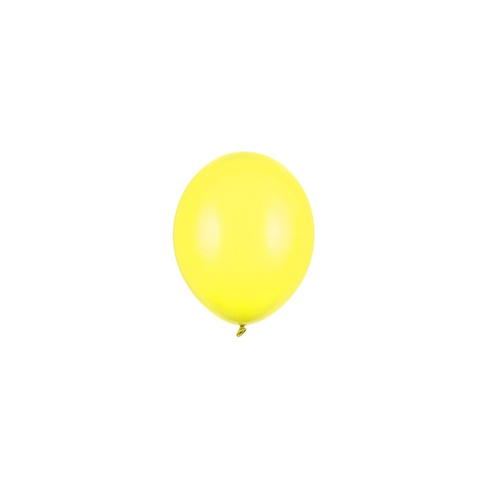 100 Ballons Strong 12cm - Zeste de citron pastel