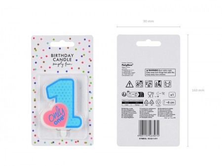 Bougie Only One - bleu ciel