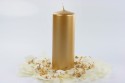 6 Bougie club métallisée - or