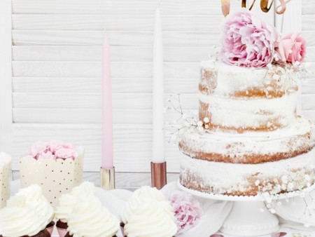 10 Bougie conique mate - blanc