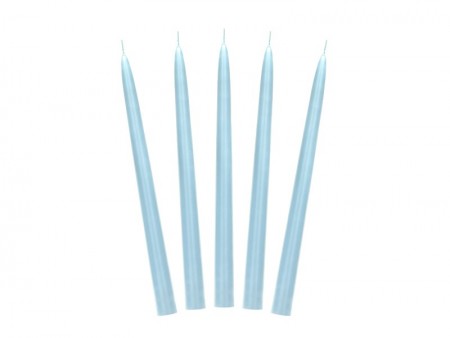 10 Bougie conique mate - bleu