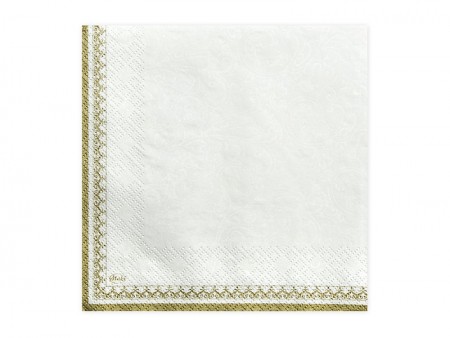20 Serviette calice - blanc