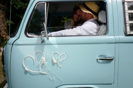 2 Coeurs en rotin - crème