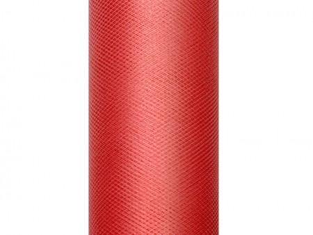 Tulle uni - rouge