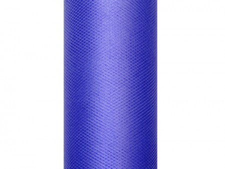 Tulle uni - bleu marine
