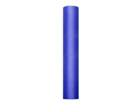 Tulle uni - bleu marine