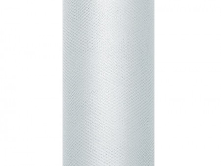Tulle uni - gris