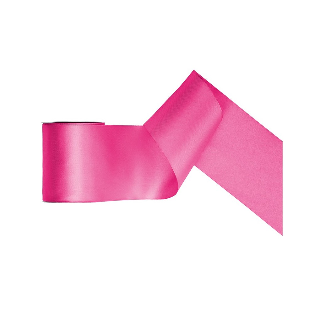 Ruban de Rubans tissu - rose foncé- 100mm/25m