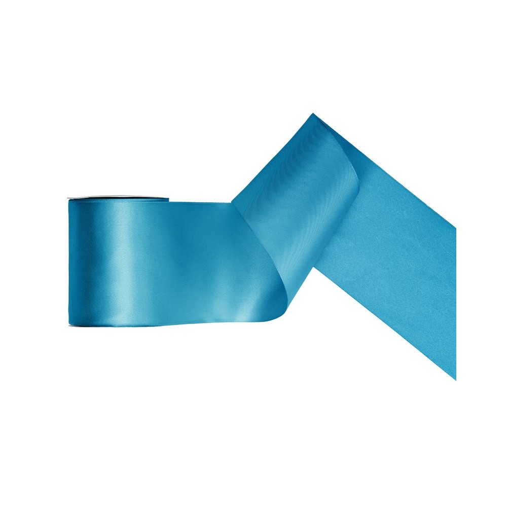 Ruban de Rubans tissu - turquois - 100mm/25m