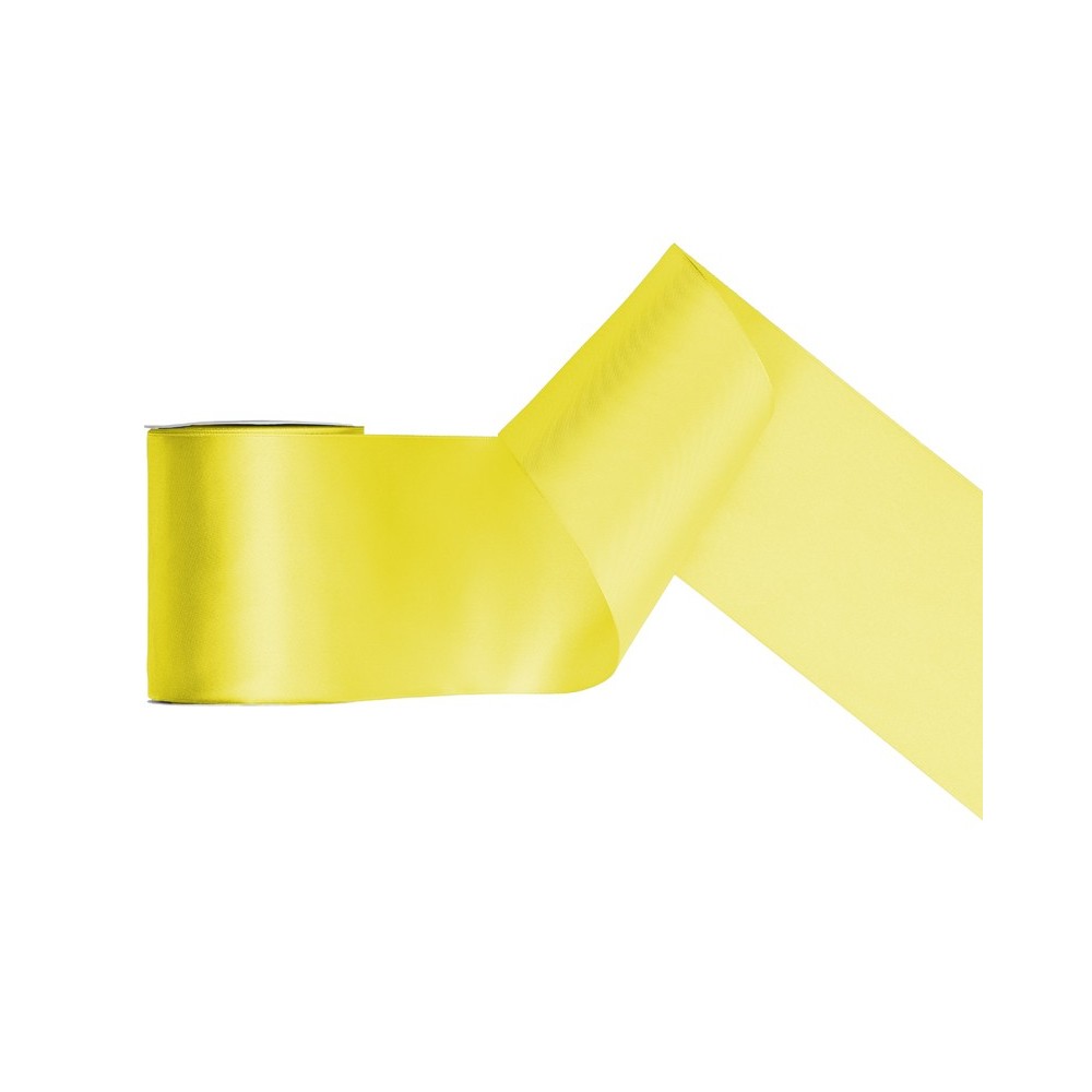 Ruban de Rubans tissu - jaune - 100mm/25m