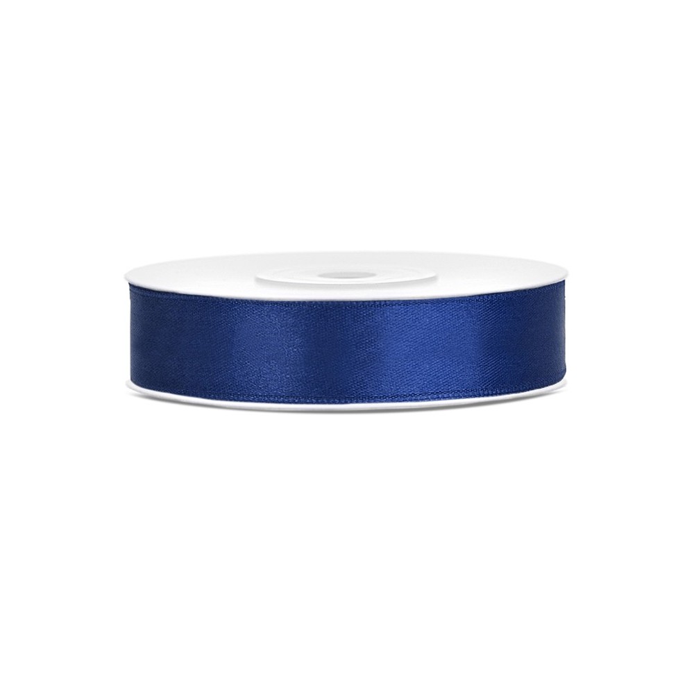 Ruban Rubans tissu - bleu marine - 12mm/25m