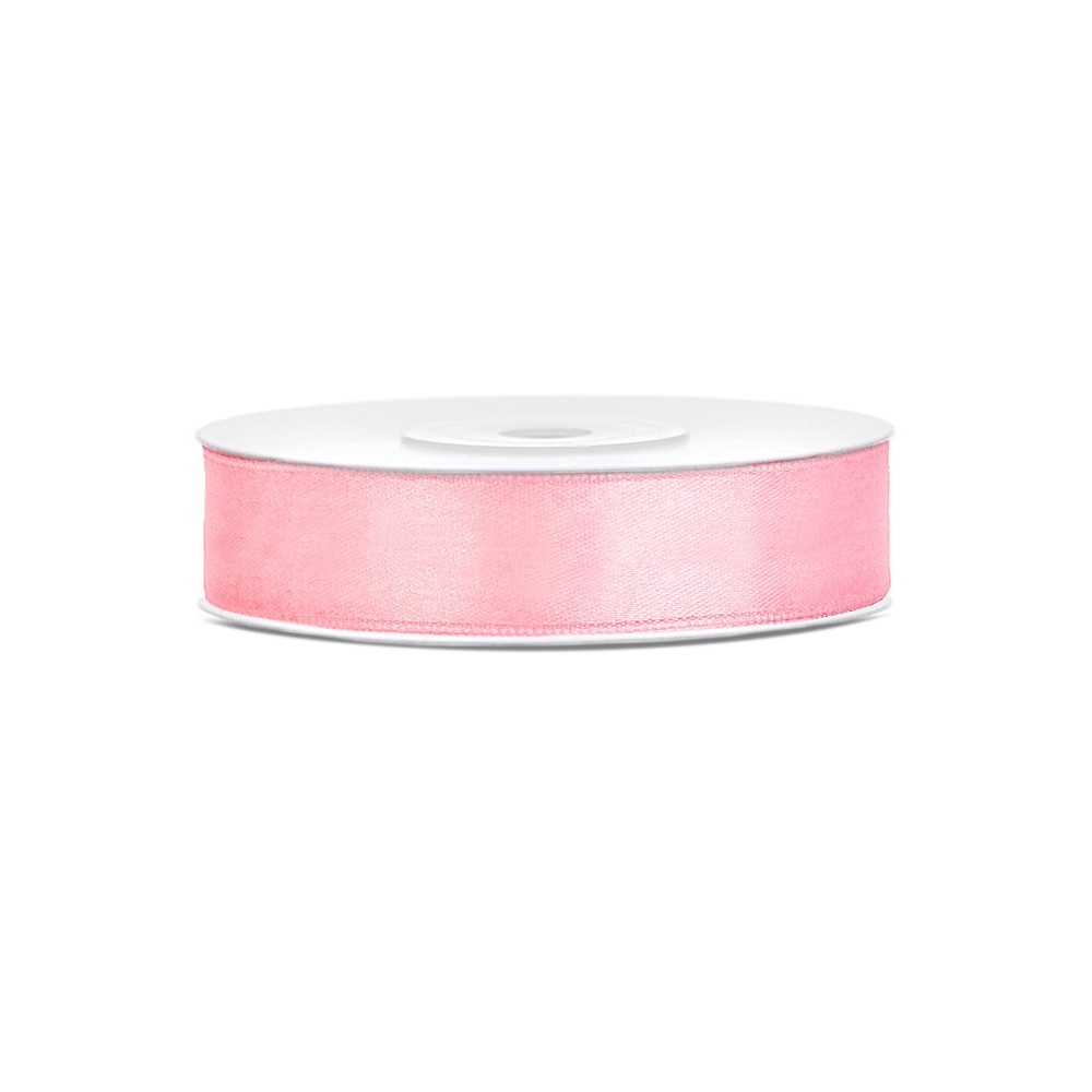Ruban Rubans tissu - rose clair - 12mm/25m