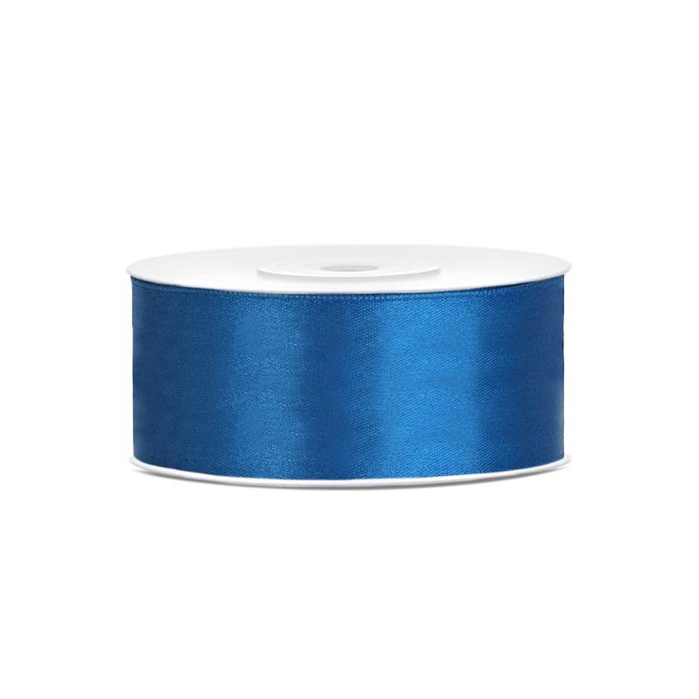 Ruban Rubans tissu - bleu - 25mm/25m