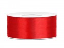Ruban Rubans tissu - rouge - 25mm/25m