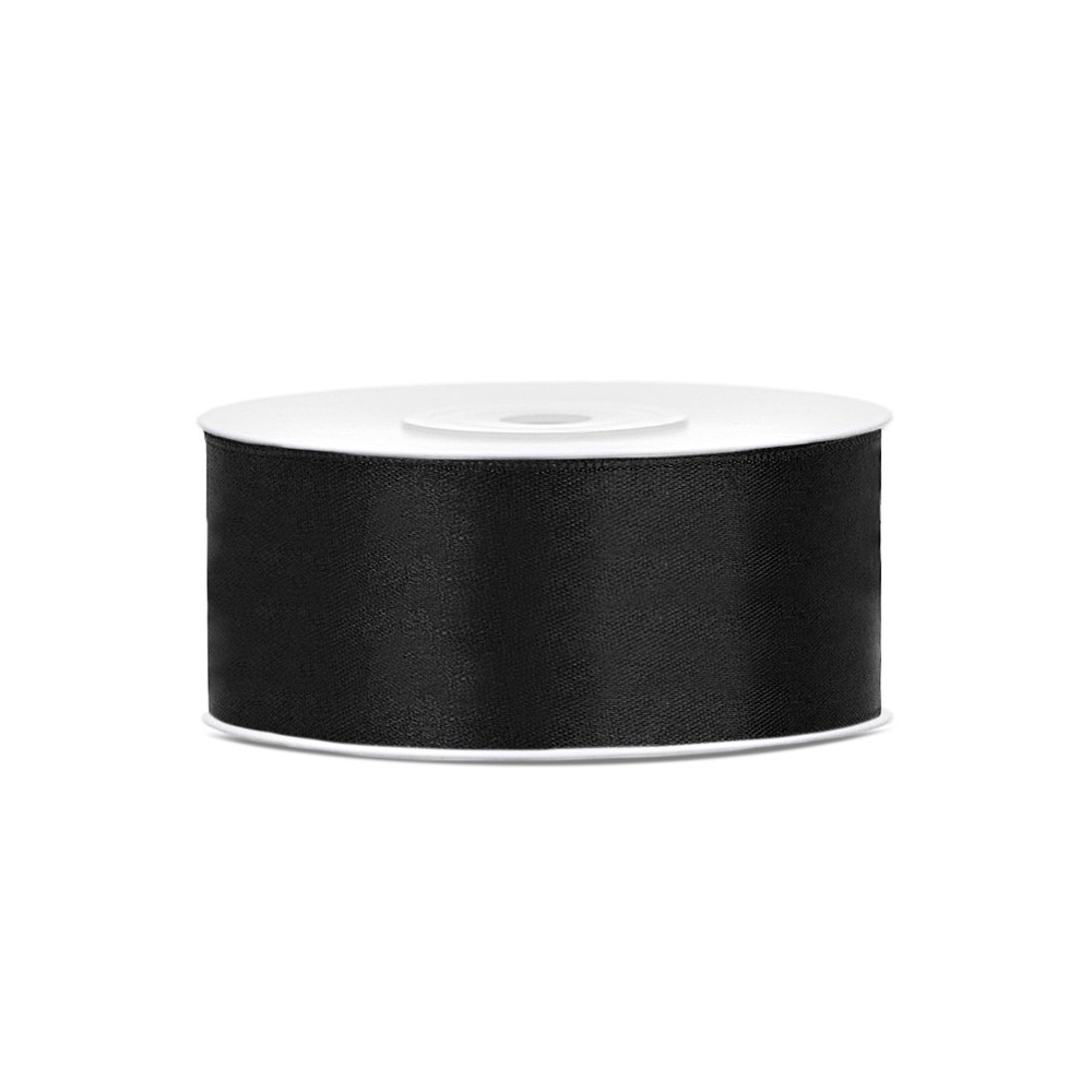 Ruban Rubans tissué- noir - 25mm/25m