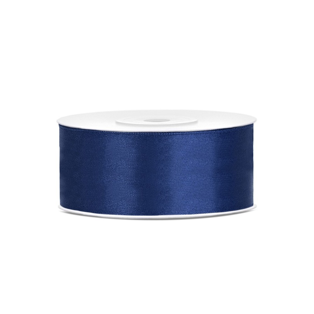 Ruban Rubans tissu - bleu marine - 25mm/25m