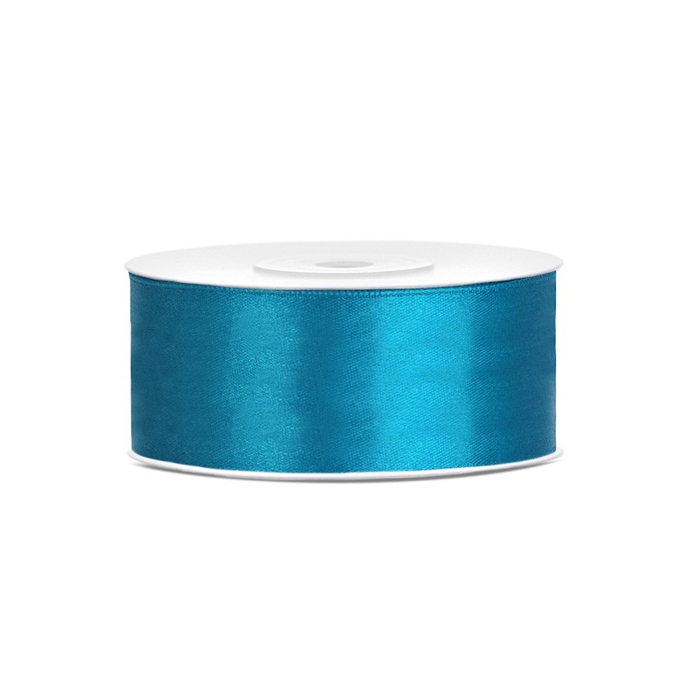 Ruban Rubans tissu - turquoise - 25mm/25m