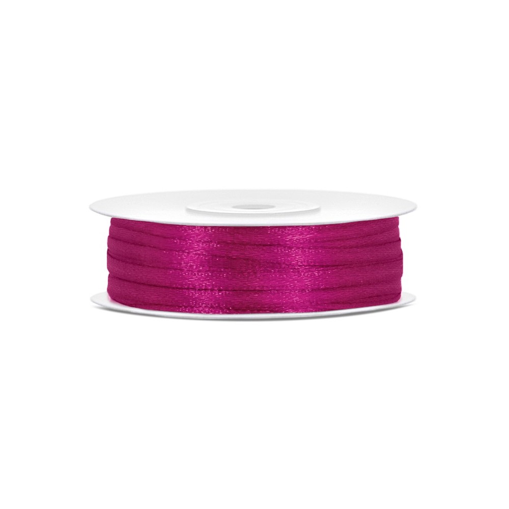 Ruban de Rubans tissu - fuchsia - 3mm/50m