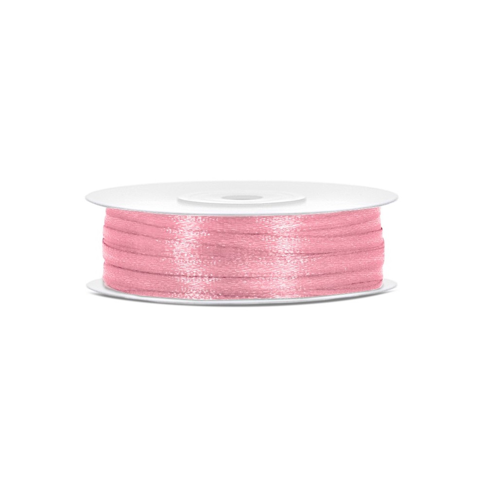 Ruban de Rubans tissu - rose - 3mm/50m