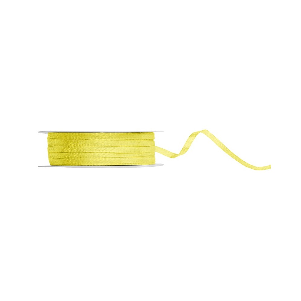 Ruban de Rubans tissu - jaune - 3mm/50m