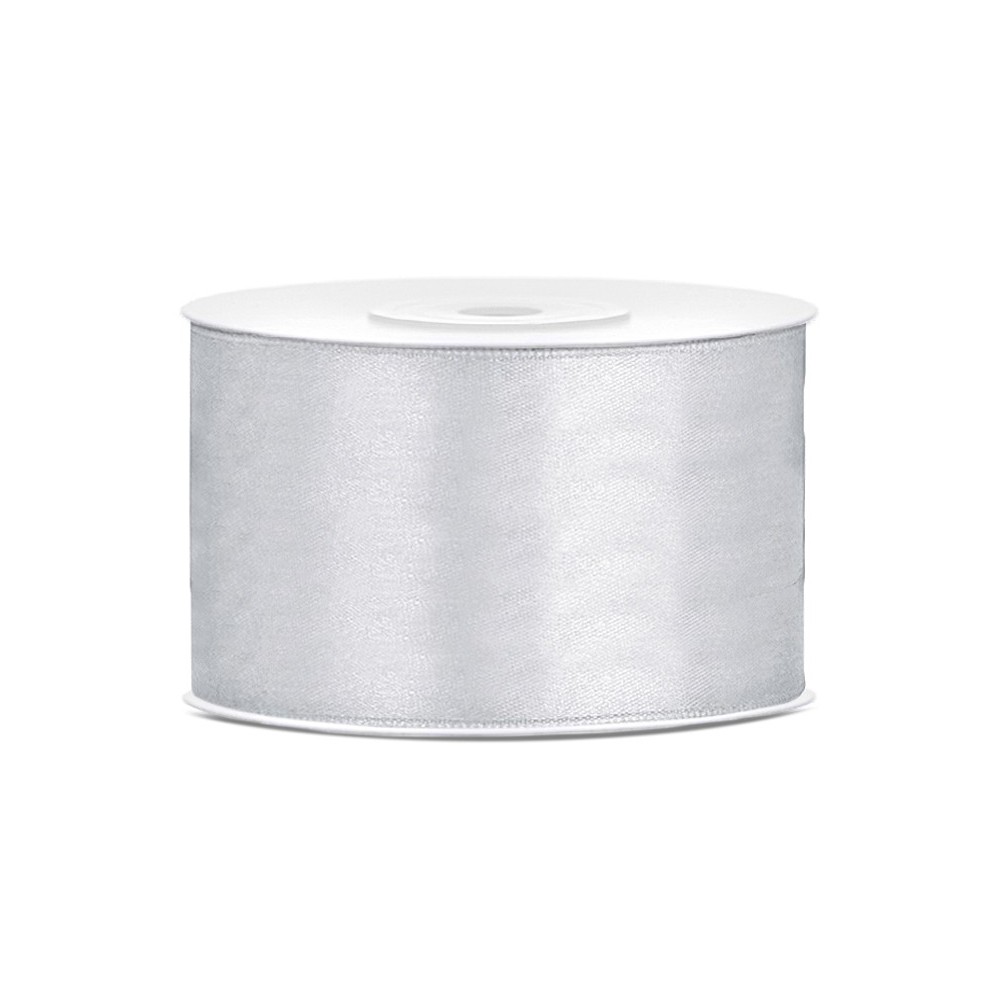 Ruban Rubans tissu - argent - 38mm/25m