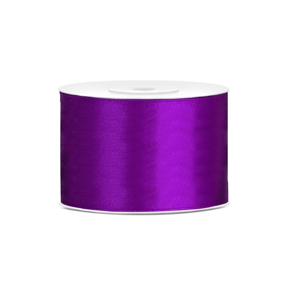 Ruban Rubans tissu - violet - 50mm/25m