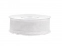 Ruban en mousseline de soie - blanc - 25mm/25m