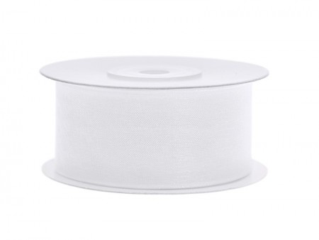 Ruban de mousseline - blanc...