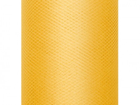 Tulle uni rigide - jaune