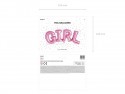 Ballon mylar Girl - rose