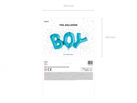 Ballon mylar Boy - bleu