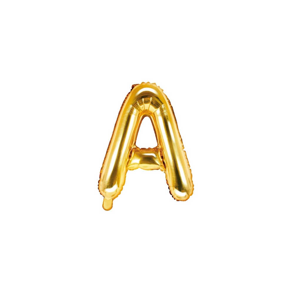 Ballon mylar lettre ''A''- 35cm - or